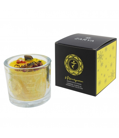 Manipura - Solar Plexus Chakra Duftkerze - Chakra Light Collection Verpackung