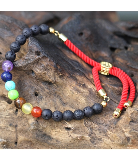 Chakra Lavastein Armband