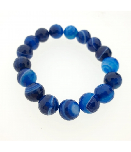 Achat Armband - Facettiert